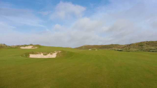 The 13th fairway at Cape Wickham Links