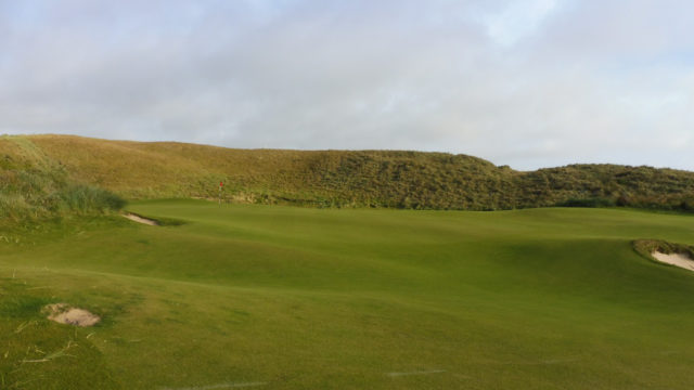 The 13th green at Cape Wickham Links