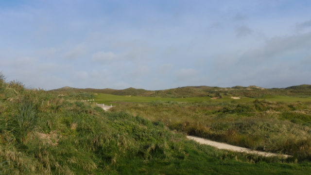 The 13th tee at Cape Wickham Links