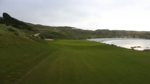 The 17th green at Cape Wickham Links