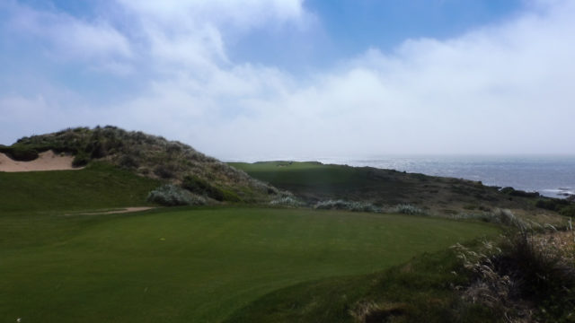 The 2nd tee at Cape Wickham Links