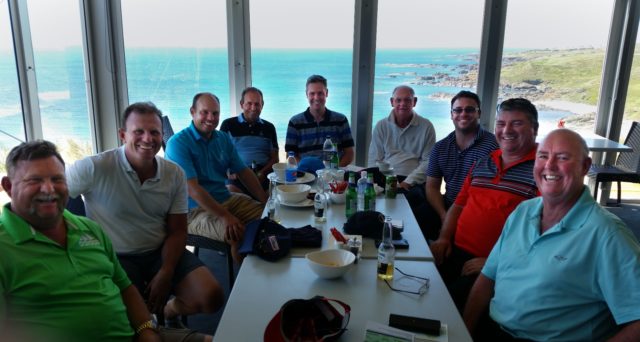 The touring group at Cape Wickham Links