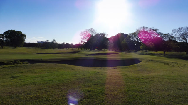 The 11th green at Royal Queensland Golf Club