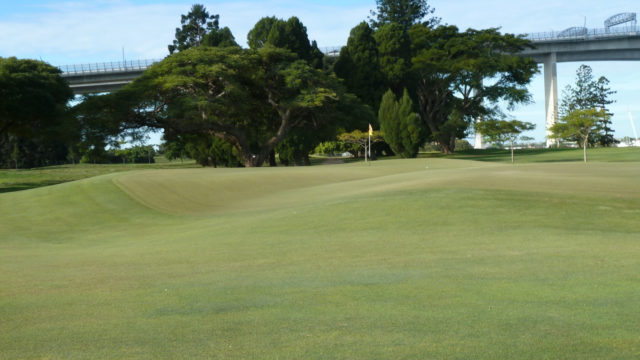 The 16th green at Royal Queensland Golf Club