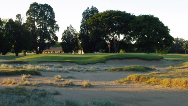 The 17th green at Royal Queensland Golf Club