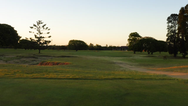 The 18th tee at Royal Queensland Golf Club