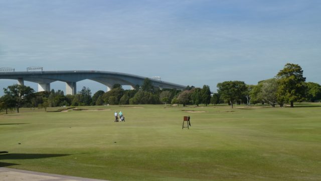 The 1st tee at Royal Queensland Golf Club