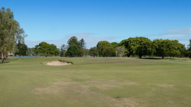 The 3rd green at Royal Queensland Golf Club