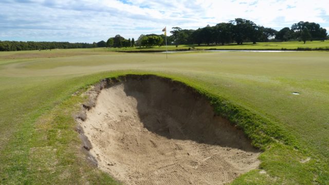 The 6th green at Royal Queensland Golf Club