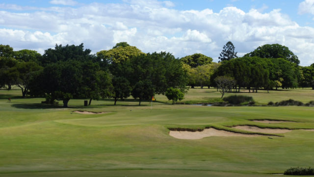 The 9th green at Royal Queensland Golf Club