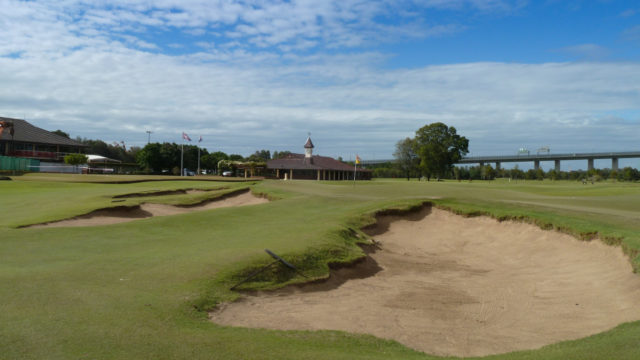 The 9th green at Royal Queensland Golf Club