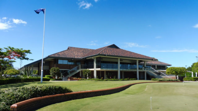 The clubhouse at Royal Queensland Golf Club