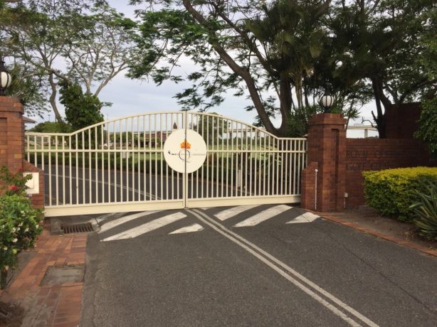 The entrance to Royal Queensland Golf Club