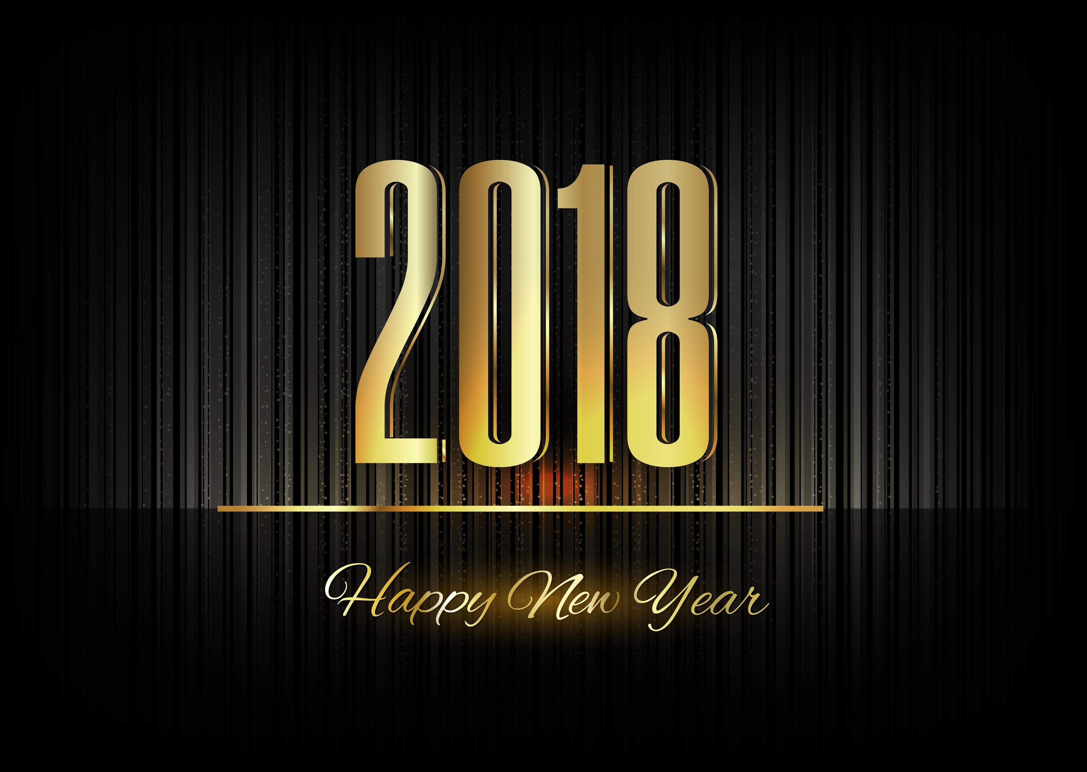 2018 sign for Happy New Year