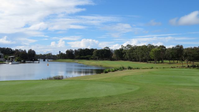 The 10th tee at Lakelands Golf Club