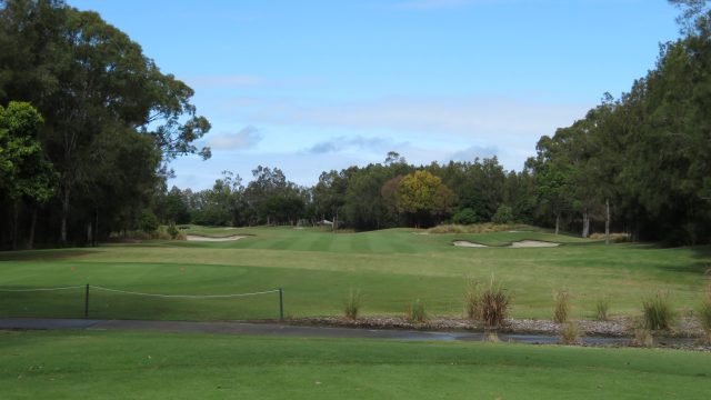 The 11th tee at Lakelands Golf Club