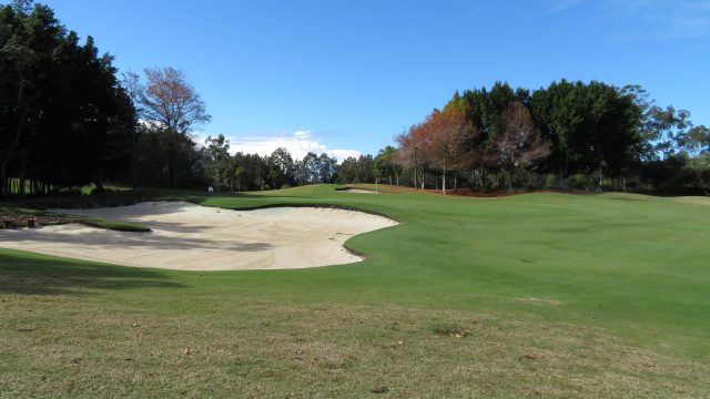 The 13th green at Lakelands Golf Club