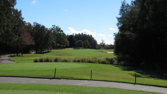 The 15th tee at Lakelands Golf Club