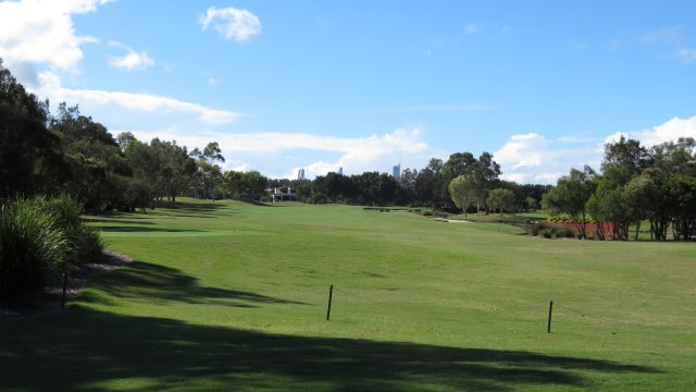 The 18th tee at Lakelands Golf Club