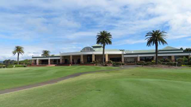 The clubhouse at Lakelands Golf Club