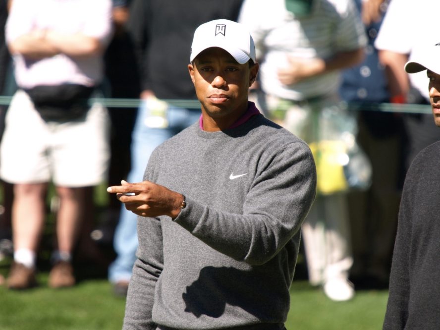 The Masters 2011 Tiger Woods during Practice Round