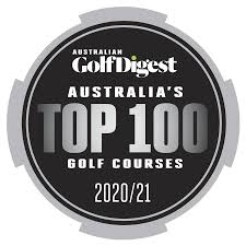 Top 100 Logo 2020 for Australian Golf Digest