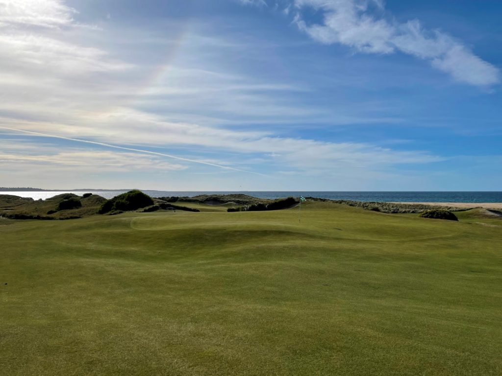 Undulations around the 12th green at Barnbougle Dunes