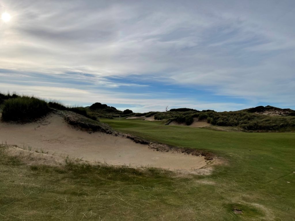 View along the 15th fairway at Barnbougle Dunes