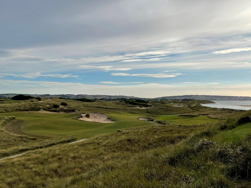 View from the 16th tee at Barnbougle Dunes