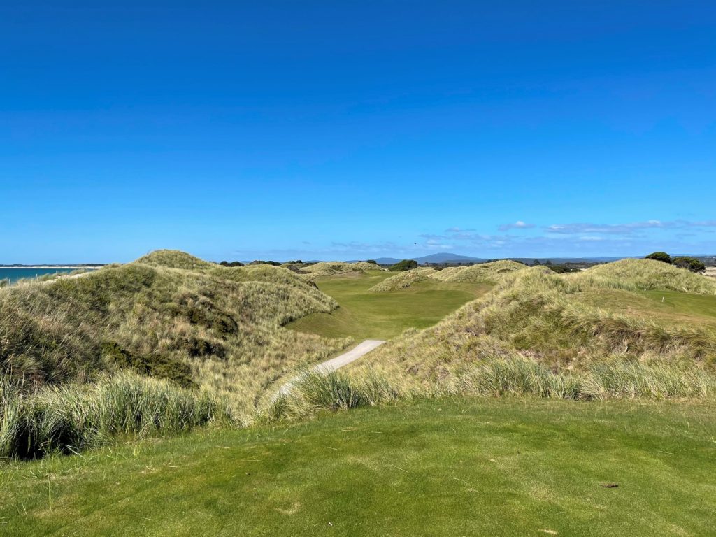 Looking from the 6th tee at Barnbougle Dunes