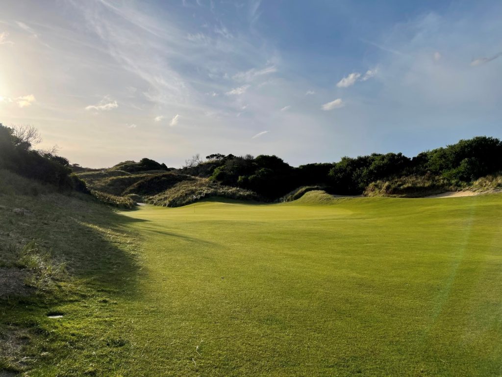 View along the fairway of the 11th at Barnbougle Lost Farm