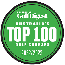 Logo for Golf Digest Australia Top 100 in 2022