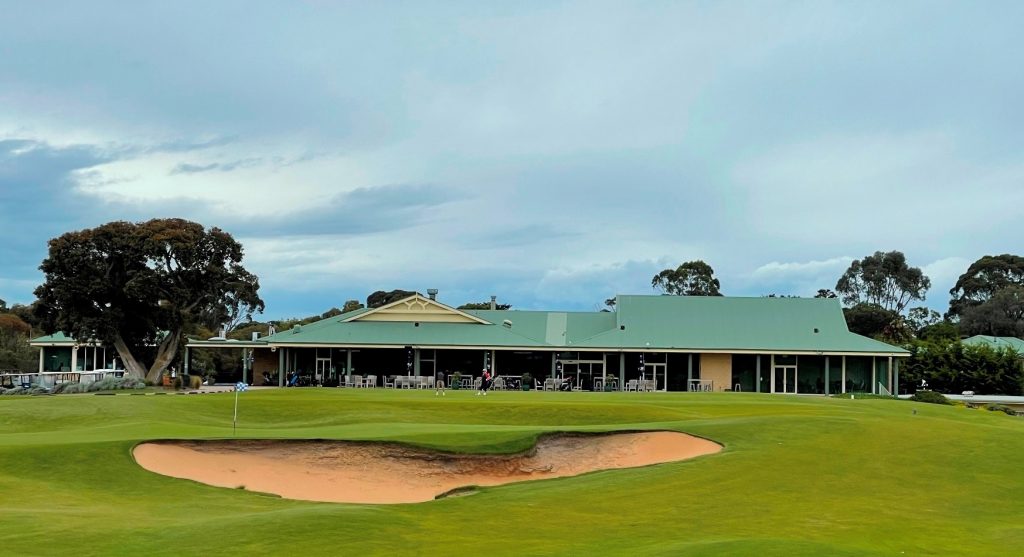 The clubhouse at Rosebud Country Club