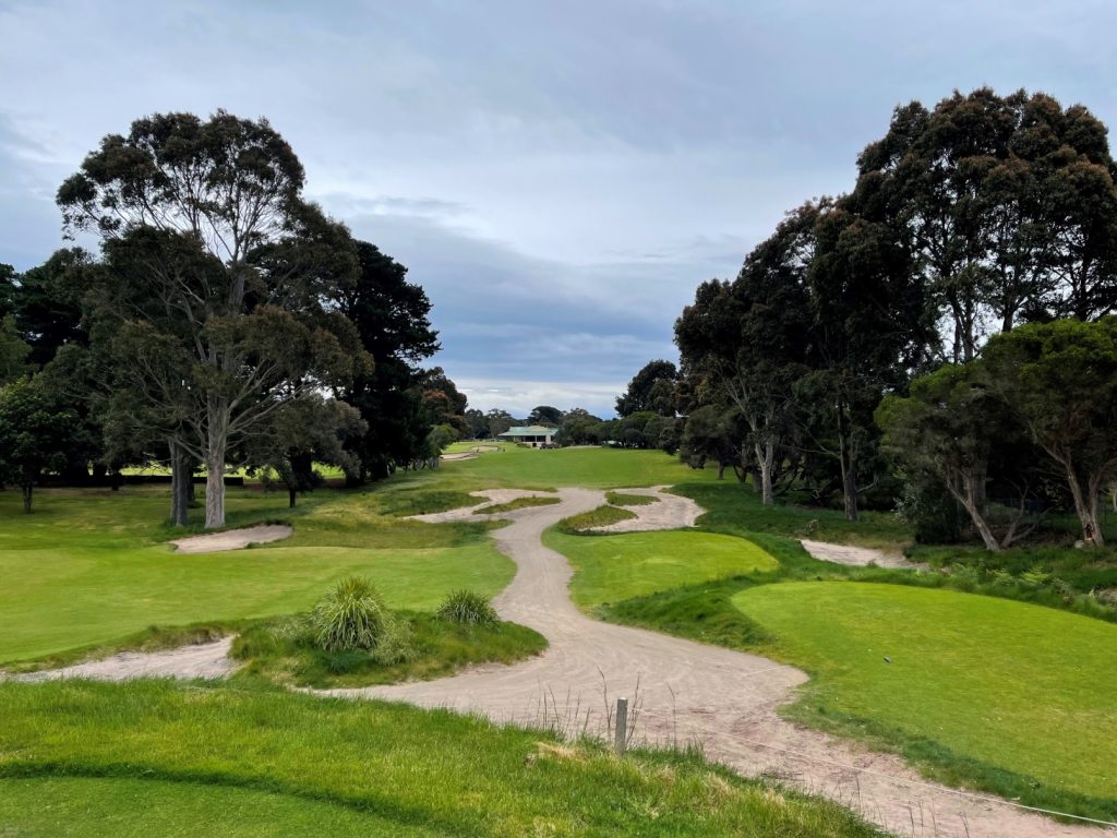 The 18th tee at Rosebud Country Club North Course