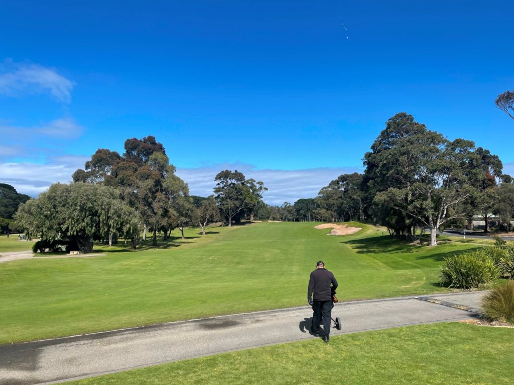 The 1st tee at Rosebud Country Club North Course