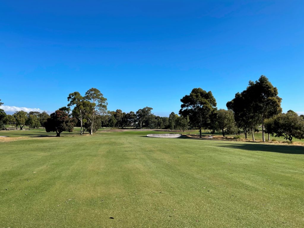 The 10th fairway at Yarra Yarra Golf Club