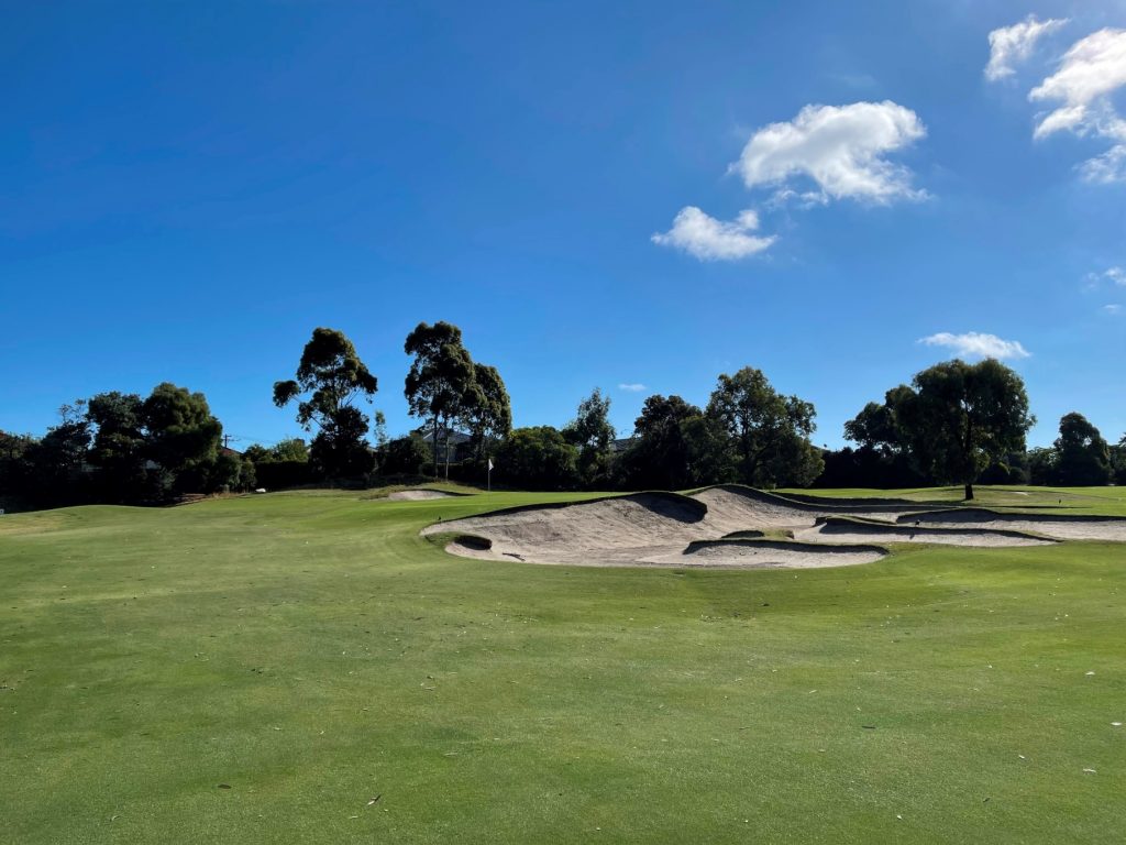 The 11th green at Yarra Yarra Golf Club