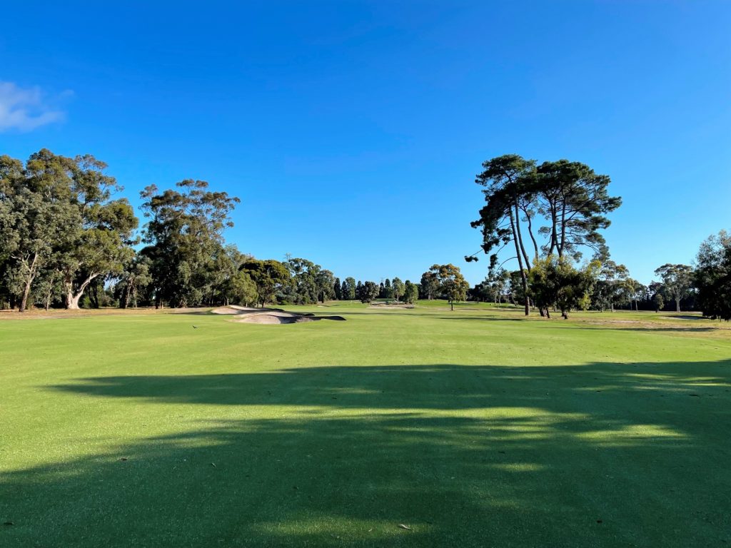 The 14th fairway at Yarra Yarra Golf Club