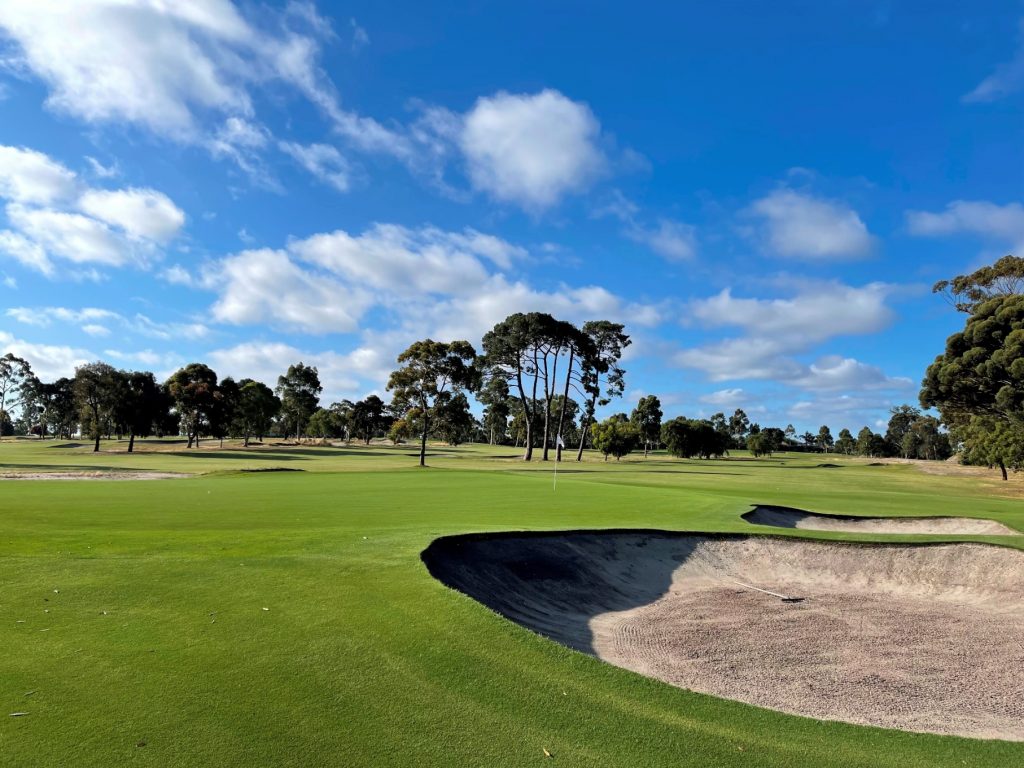 Looking back on the 14th hole at Yarra Yarra Golf Club