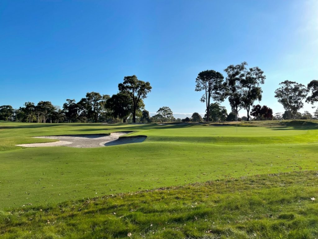 The 16th green at Yarra Yarra Golf Club